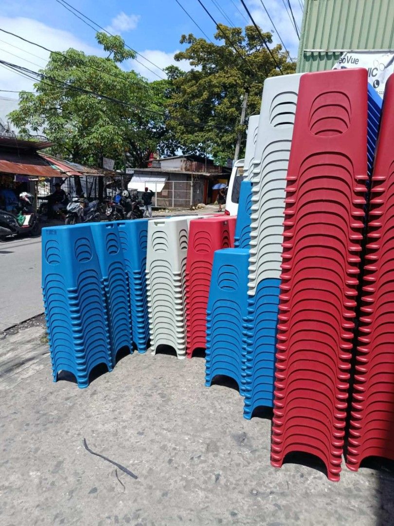 Stackable Plastic Stools Multiple Colors Available (Category: Chairs) located in Quezon City. Submitted by khatierich6 (Listing ID 1467210387, Image 1). Description: - Durable and sturdy plastic construction - Available in 4 vibrant colors: red, blue, grey, and brown - Convenient handle cutout in the center for easy carrying - Stackable design saves space when stored - Versatile use for homes, offices, and events - Multiple pieces available in va