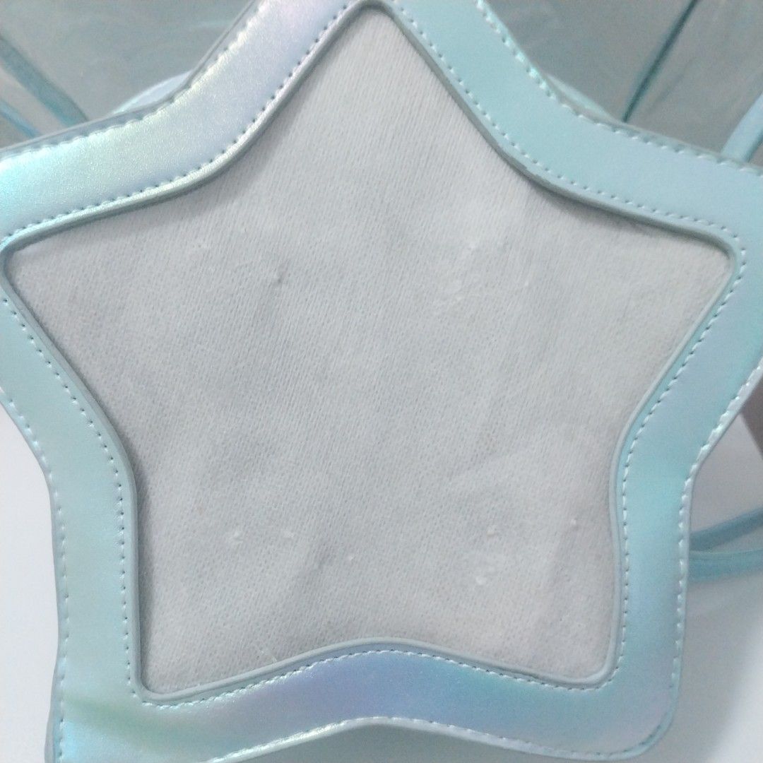Star Backpack/Sling bag/Cross-body itabag (Category: Backpacks) located in Antipolo. Submitted by pandasal (Listing ID 1467191510, Image 2). Description: Decluttering so letting go of this star itabag Two bags in total = one big transparent + smaller star bag Can be used as a backpack or cross-body bag Used only once for an event The bag insert for the smaller star bag has obvious piercings from my can badges.