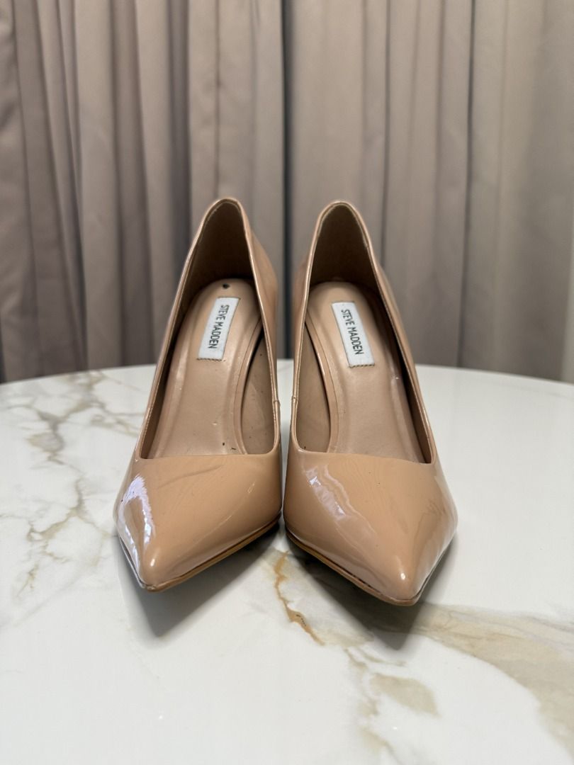 STEVE MADDEN Nude Pointed Heels in Size 10 (Category: Heels) located in Marikina City. Submitted by tashdeclutters. (Listing ID 1467219836, Image 1). Description: ✨ STEVE MADDEN Nude Pointed Heels in Size 10 - P3990 ✨ Condition 2: Like New 🛍️ Purchased in: USA ✨ @tashdeclutters ✨ Created to share the things that no longer spark joy with Tash — and hopefully, let them spark joy for someone else. 🤍 📌 SHOP POLICIES • Prices posted are FINAL. • NO