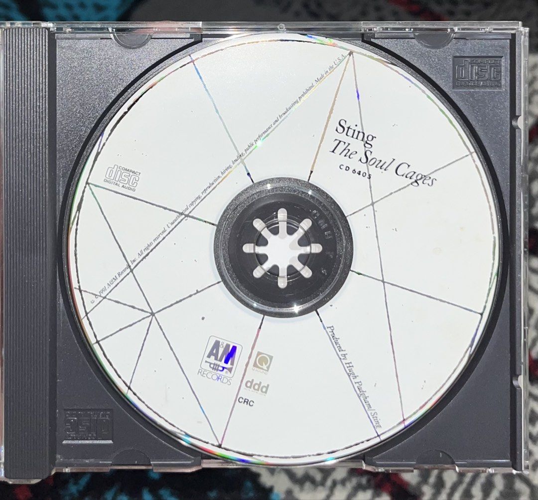 Sting - The Soul Cages (Category: CDs & DVDs) located in San Fernando. Submitted by yslkouros (Listing ID 1467267355, Image 3). Description: The best Sting album IMHO. Rare jewel case version.