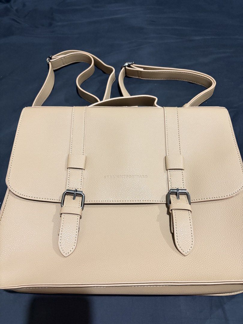 Straigh*forward Le Deux Bag Backpack (Category: Backpacks) located in Manila. Submitted by njcatchuela (Listing ID 1467332507, Image 1). Description: Brand New Le Deux in Apricot Complete accessories, no issues, not used RFS - bought blindly and my work items and long folding umbrella doesnt fit the bag 😭 Selling lower from 2,000 mall srp. Buyer pays for shipping (from Binan or Makati) or can do meet up.