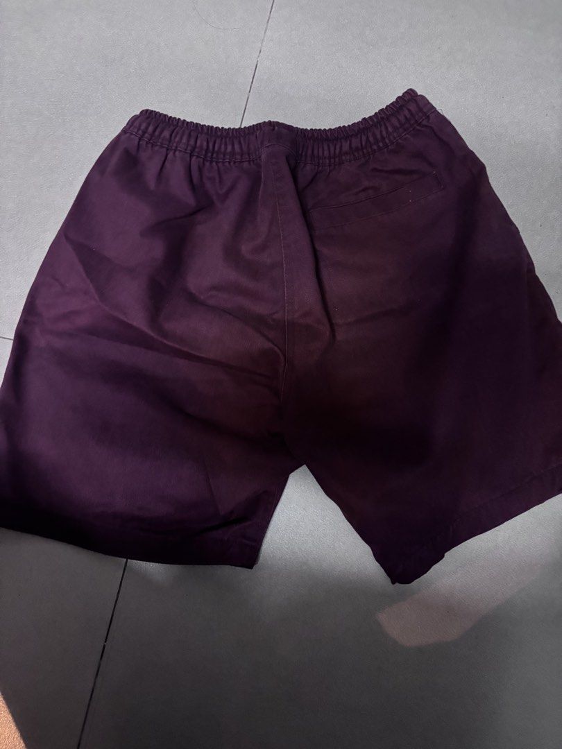 Straightforward Maroon Shorts Size S (Category: Shorts) located in Bacoor. Submitted by arvzzy (Listing ID 1467362461, Image 2). Description: - Brand: Straightforward - Size: S (fits true to size) - Color: Solid deep maroon/red - Material & Design: Clean fabric, elastic waistband with drawstring tie - Features: Convenient back pocket on the right side - Condition: Great everyday basic, ready to wear.