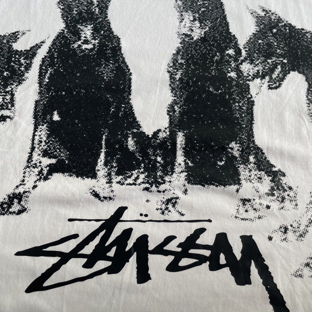 Stussy Doberman Tee (Category: Tshirts & Polo Shirts ) located in Manila. Submitted by burning_garments (Listing ID 1467191462, Image 1). Description: M TO L FITTINGS VERY GOOD CONDITION, COMPLETED TAGS, READY TO WEAR! .