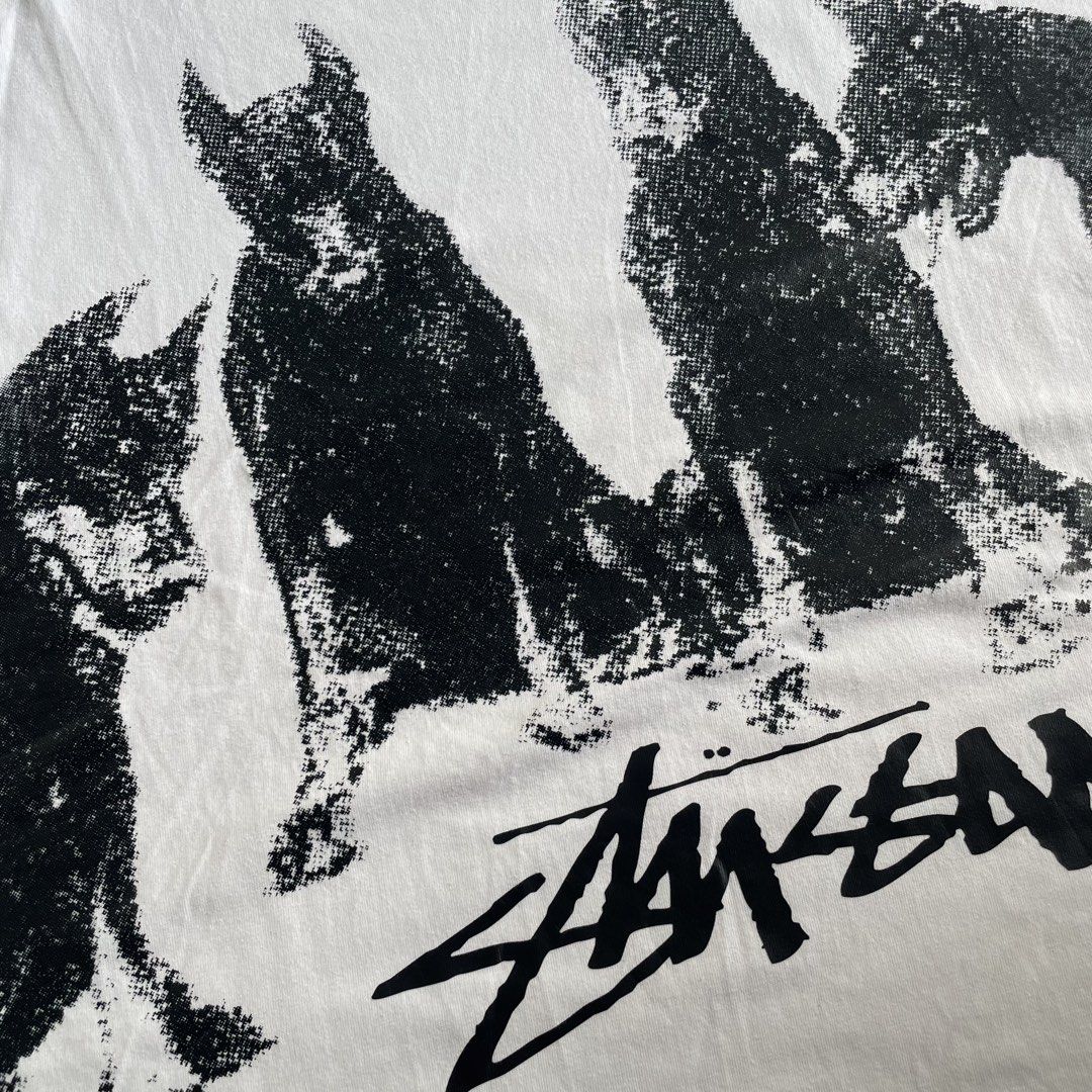 Stussy Doberman Tee (Category: Tshirts & Polo Shirts ) located in Manila. Submitted by burning_garments (Listing ID 1467191462, Image 2). Description: M TO L FITTINGS VERY GOOD CONDITION, COMPLETED TAGS, READY TO WEAR! .