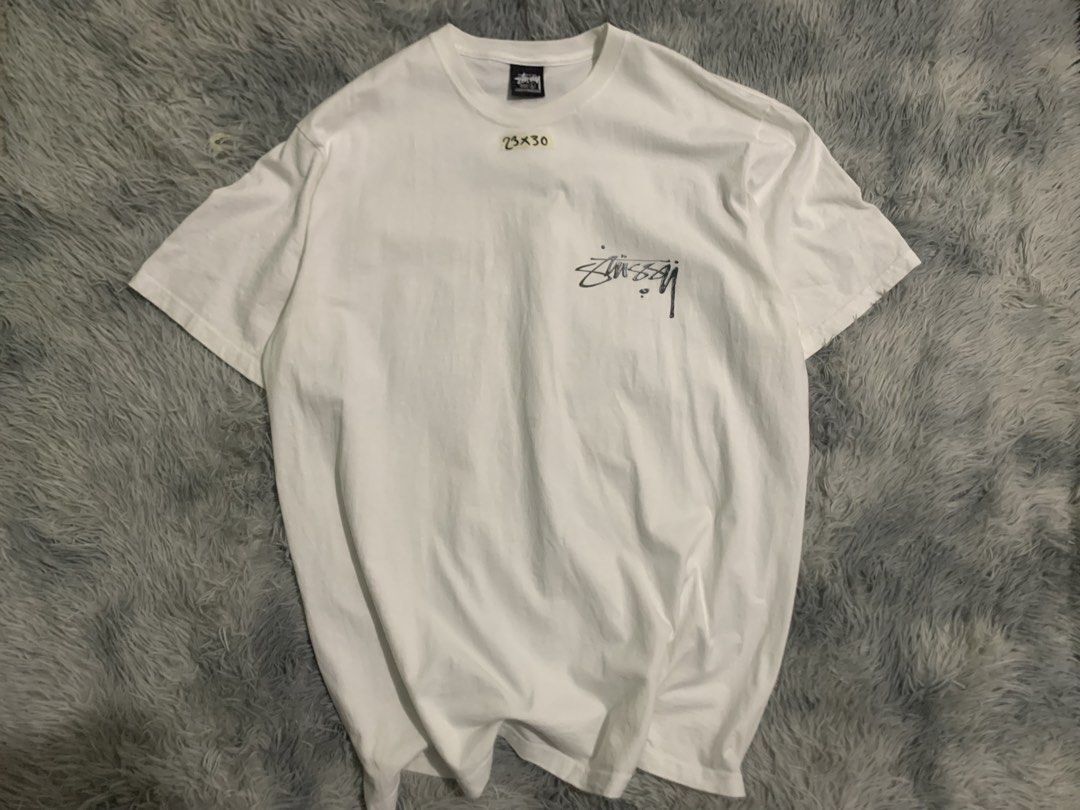 Stussy Mercury (Category: Tshirts & Polo Shirts ) located in Manila. Submitted by tanjames.14 (Listing ID 1467176024, Image 1). Description: - Brand: Stussy - Color: Clean White - Size: L (Made in Honduras) - Measurements: ~23" pit to pit, ~30" length -Asnew Condition -No Issue -Ready to wear.
