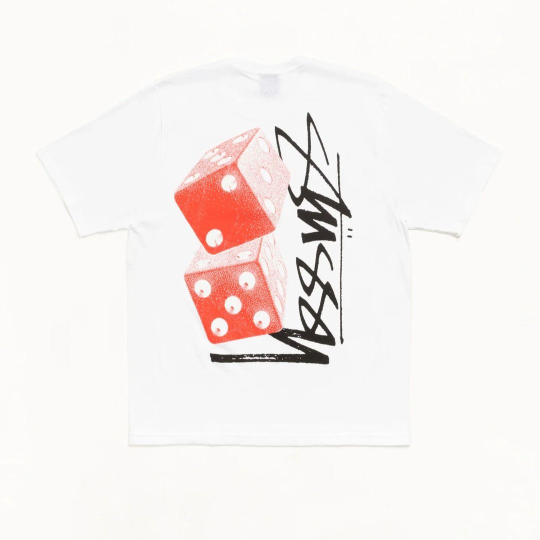 STUSSY TALL DICE TEE - WHITE (Category: Tshirts & Polo Shirts ) located in Davao. Submitted by alasthrifts (Listing ID 1467312407, Image 2). Description: 📦STUSSY TALL DICE TEE - WHITE (DEAD STOCK) 🇺🇸 Direct from USA - 100% Authentic & Brand New Available Size/s: MEDIUM 🛒 Ready to order? Simply send us a message. ❇️ Prices are subject to change without prior notice. Make sure to secure one. ❇️ Disclaimer: We are not affiliated with any of the 