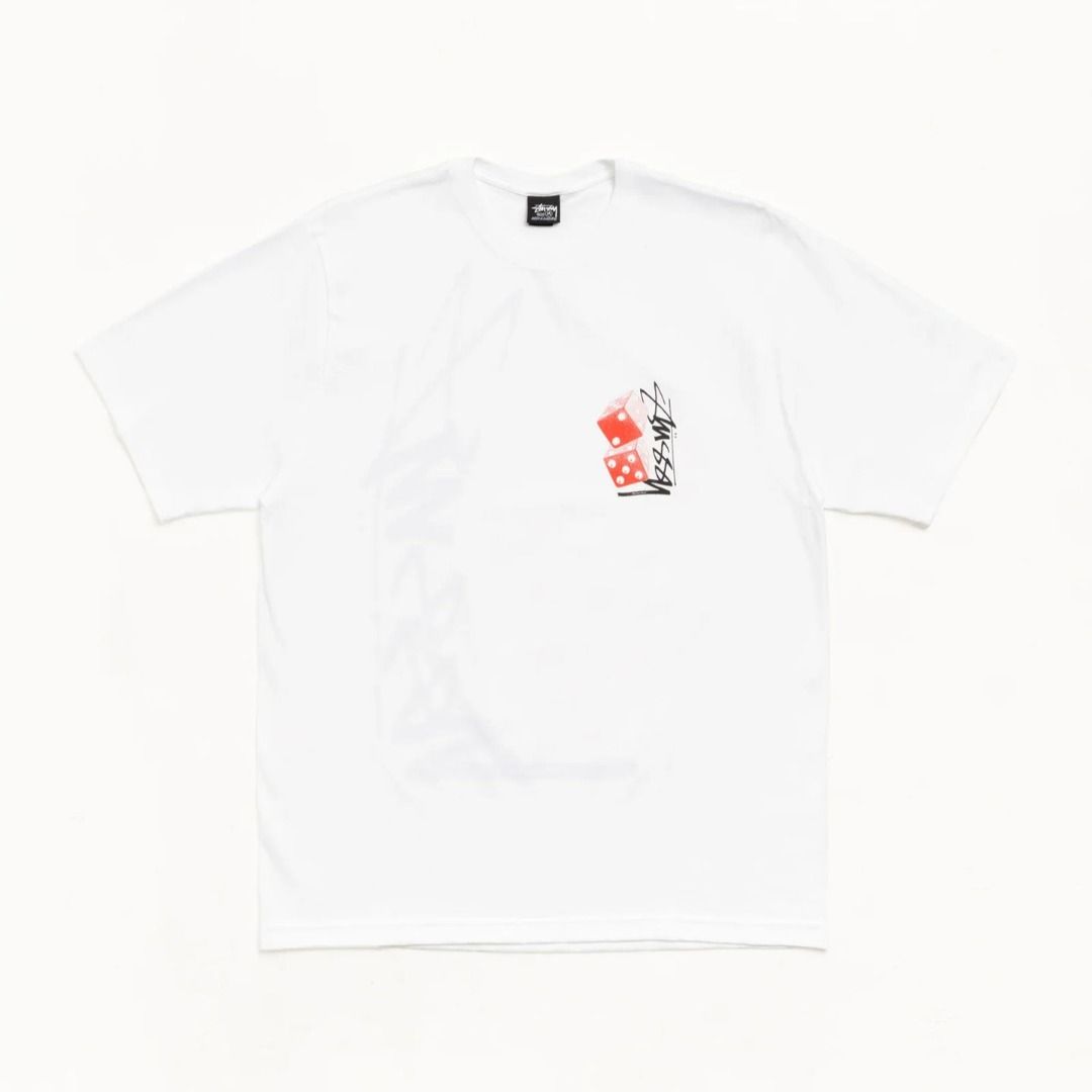 STUSSY TALL DICE TEE - WHITE (Category: Tshirts & Polo Shirts ) located in Davao. Submitted by alasthrifts (Listing ID 1467312407, Image 3). Description: 📦STUSSY TALL DICE TEE - WHITE (DEAD STOCK) 🇺🇸 Direct from USA - 100% Authentic & Brand New Available Size/s: MEDIUM 🛒 Ready to order? Simply send us a message. ❇️ Prices are subject to change without prior notice. Make sure to secure one. ❇️ Disclaimer: We are not affiliated with any of the 