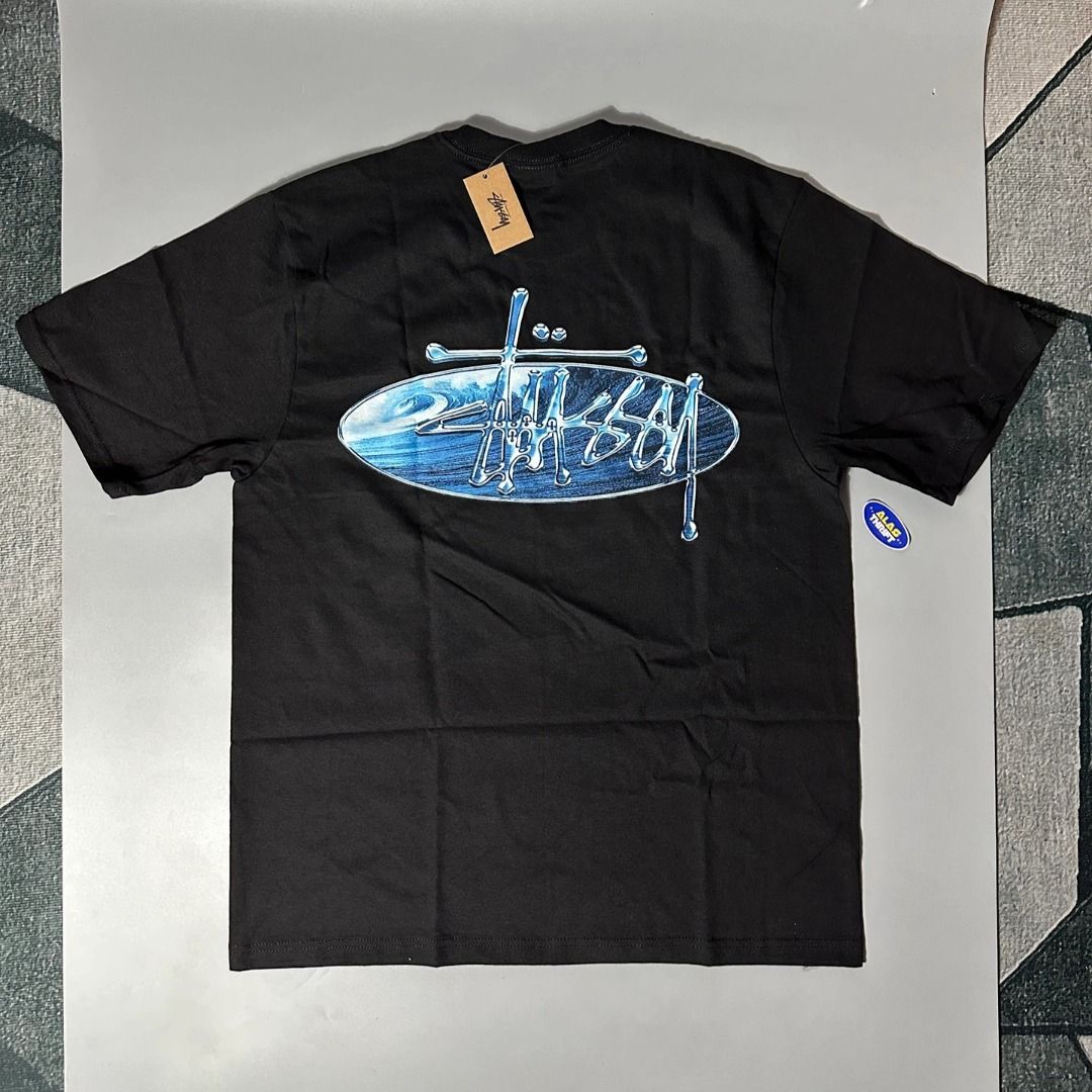 STUSSY WAVE OVAL TEE (Category: Tshirts & Polo Shirts ) located in Davao. Submitted by alasthrifts (Listing ID 1467292488, Image 1). Description: 📦STUSSY WAVE OVAL TEE - BLACK (DEAD STOCK) 🇺🇸 Direct from USA - 100% Authentic & Brand New Available Size/s: MEDIUM 🛒 Ready to order? Simply send us a message. ❇️ Prices are subject to change without prior notice. Make sure to secure one. ❇️ Disclaimer: We are not affiliated with any of the brands f