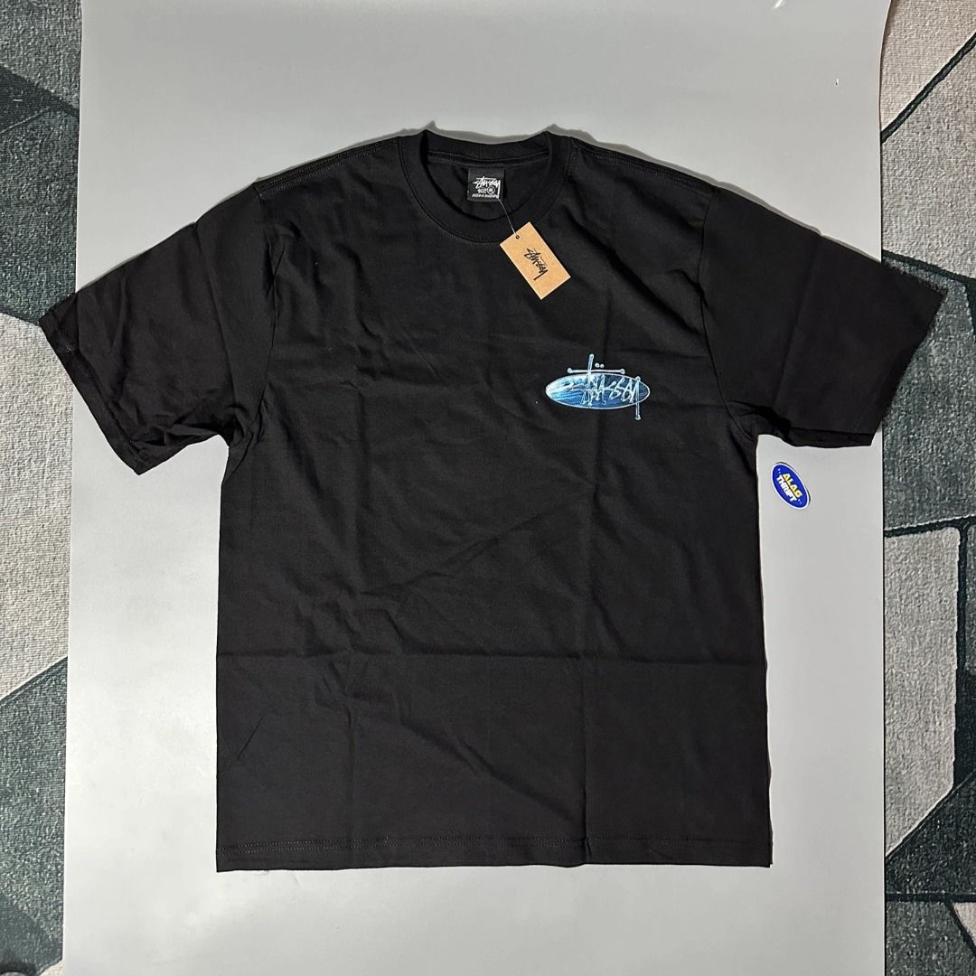 STUSSY WAVE OVAL TEE (Category: Tshirts & Polo Shirts ) located in Davao. Submitted by alasthrifts (Listing ID 1467292488, Image 2). Description: 📦STUSSY WAVE OVAL TEE - BLACK (DEAD STOCK) 🇺🇸 Direct from USA - 100% Authentic & Brand New Available Size/s: MEDIUM 🛒 Ready to order? Simply send us a message. ❇️ Prices are subject to change without prior notice. Make sure to secure one. ❇️ Disclaimer: We are not affiliated with any of the brands f