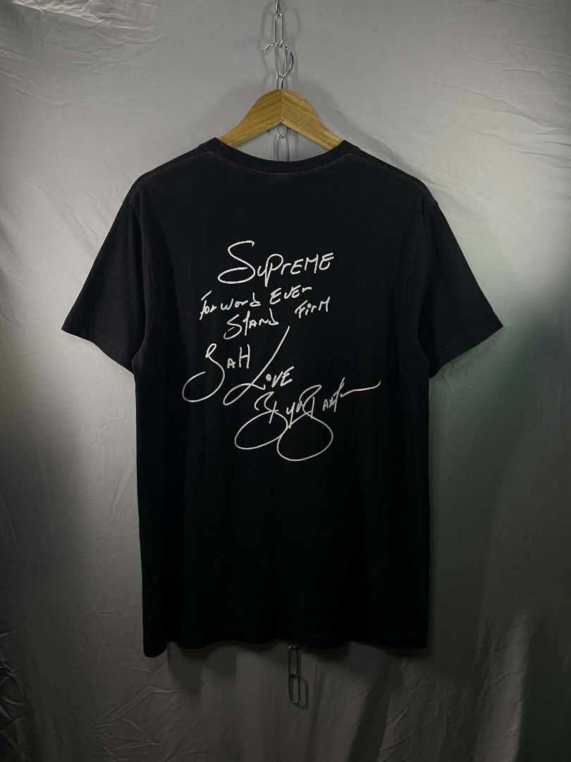 SUPREME BUJU BANTON TEE (Category: Tshirts & Polo Shirts ) located in Angeles City. Submitted by jmgarcia1 (Listing ID 1467279851, Image 2). Description: SUPREME COMPLETE TAGS GOOD CONDITION COLOR RATE 9/10 SIGN OF USAGE, MINOR HAIRLINES.