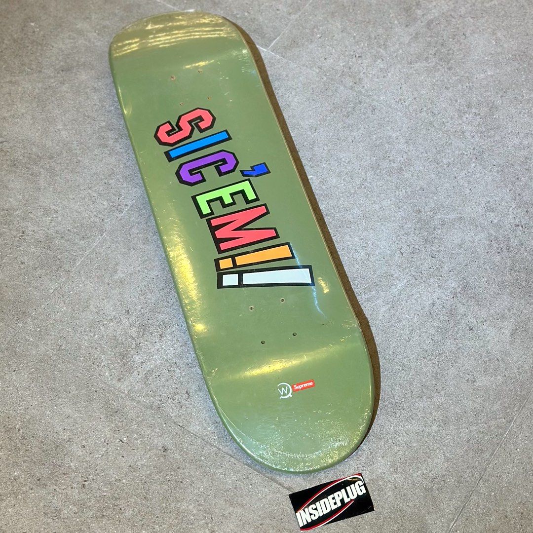 Supreme FW21 WTAPS Sic’Em! Skateboard Deck (Category: Skates, Rollerblades & Scooters) located in Quezon City. Submitted by inside_plug (Listing ID 1467283976, Image 2). Description: For Sale Supreme WTAPS Sic’Em Skateboard Deck Olive Brandnew Dm us to purchase.