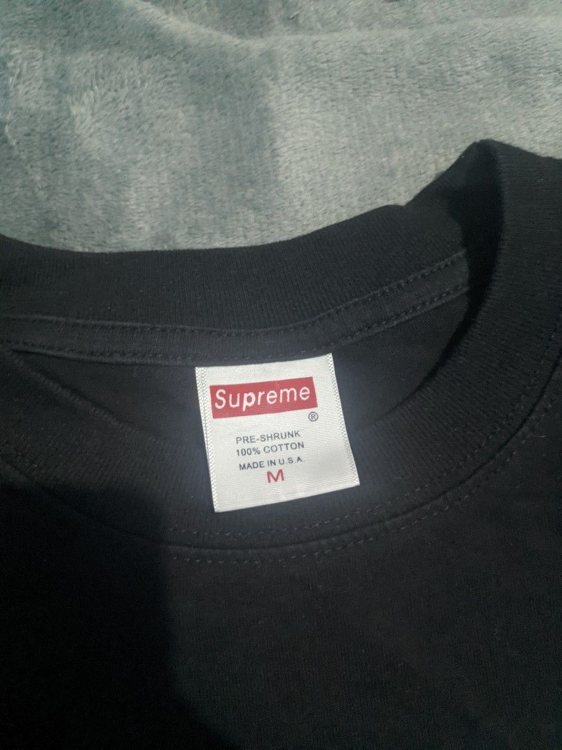 Supreme Pink Elephant Graphic Tee (Category: Tshirts & Polo Shirts ) located in San Ildefonso. Submitted by tripniberto (Listing ID 1467309354, Image 3). Description: Supreme(w/ side stitch) Dimes: 17.5W/24L Issue: Need wash Color Rate: 9.5/10(or better) (lighting may affect the color on images) MOP: gcash MOD: j&t(+sf) NO RUSH SHIPPING!!! (3-5days Ship out!) please manage your expectations this is ukay items PM if interested 📩 Bulacan 📍.
