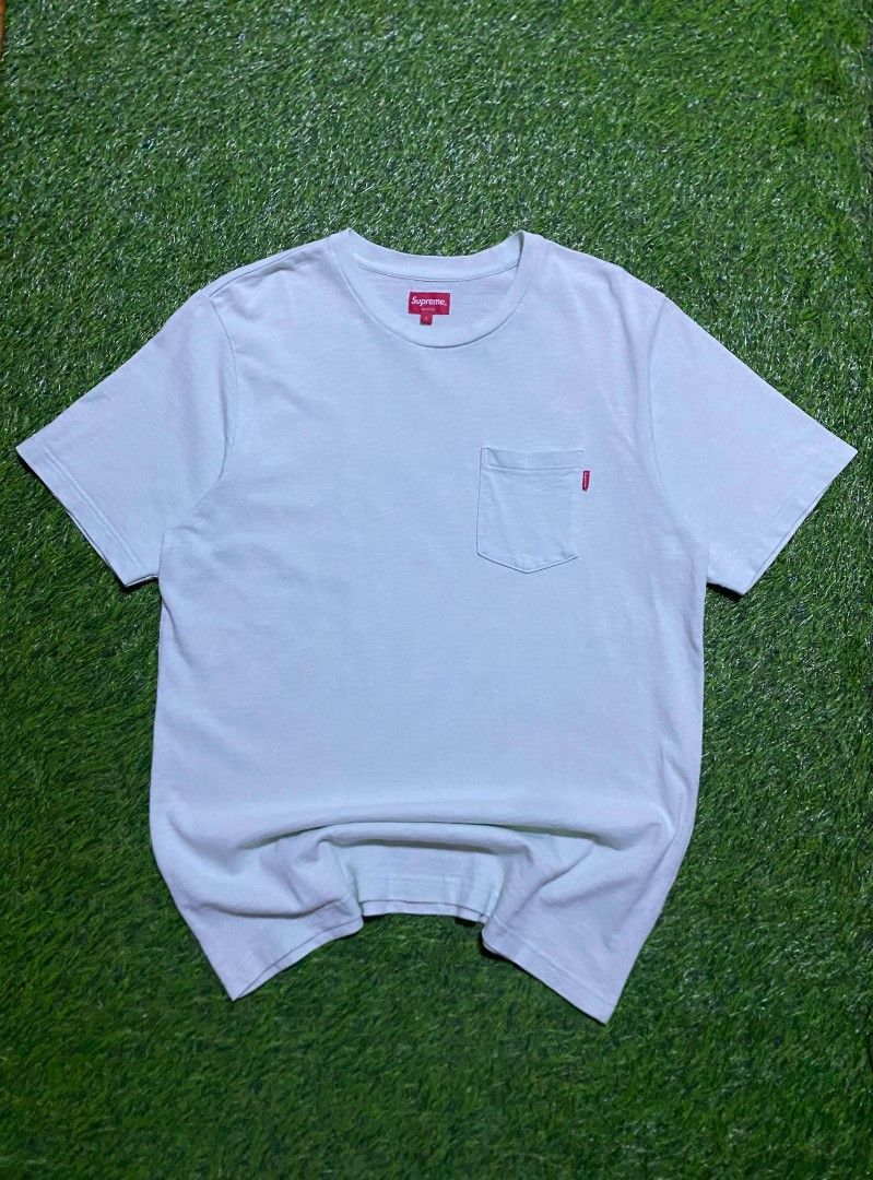 Supreme Pocket Tee Light Green Size L (Category: Tshirts & Polo Shirts ) located in Manila. Submitted by franzenbal30332 (Listing ID 1467335240, Image 1). Description: SUPREME SIZE L TO XL WIDTH - 22 LENGTH - 31 COLOR RATE 9.5 EXCELLENT CONDI NO ISSUE.