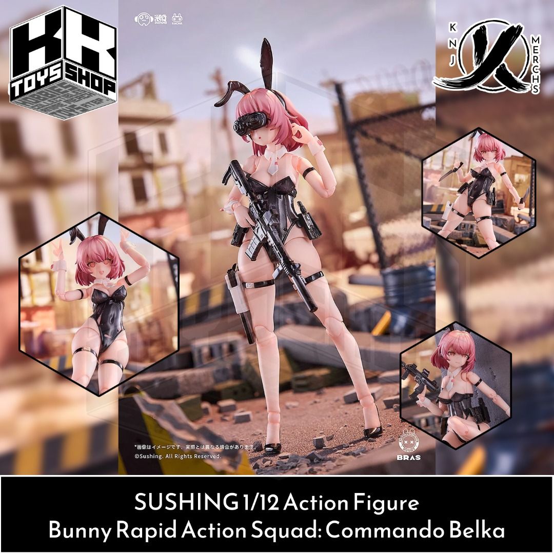 SUSHING Bunny Rapid Action Squad: Commando Belka (Category: Figurines & Statues) located in Rizal. Submitted by knjmerchs08 (Listing ID 1467199490, Image 1). Description: SUSHING Bunny Rapid Action Squad: Commando Belka CONDITION: Brand New - MISB (Actual photos can be sent upon request) NO RESERVATION NO TRADE PRICES ARE FIRM PAYMENT FIRST MODE OF PAYMENT: - GCash - Maya - BDO CLAIMING / SHIPPING METHODS: - Meetup - Lalamove / Grab (Buyer's book