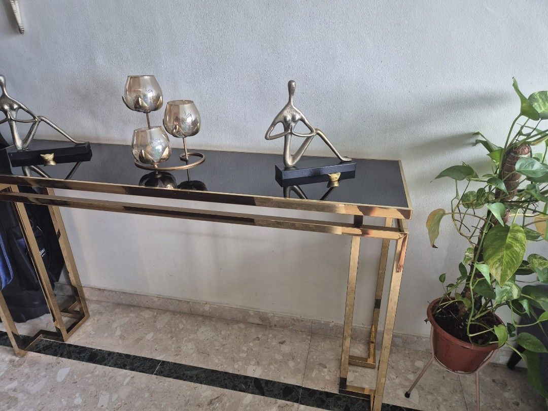 Table (Category: Tables & Sets) located in Singapore. Submitted by minimini1508 (Listing ID 1467176559, Image 3). Description: Bought from Germany High class well maintained Both in $150 Height 35 inch Bredth 17th inch Length 60 inch.