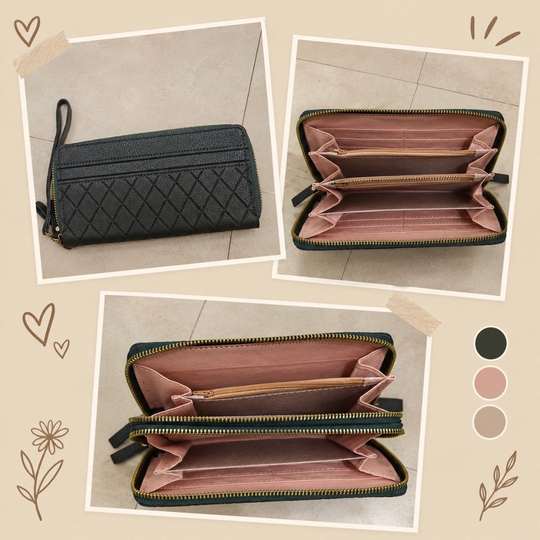 TAKE ALL (Category: Stationery & School Supplies) located in Manila. Submitted by maxinesotto (Listing ID 1467213229, Image 3). Description: Black croc-pattern organizer binder with bright red contrast strip. Astoria branding in gold lettering on the front and inside. Metal 6-ring binder mechanism inside with slots for cards and RFID protection card included. Comes packed in the original brown cardboard box with protective wrapping tissue paper i