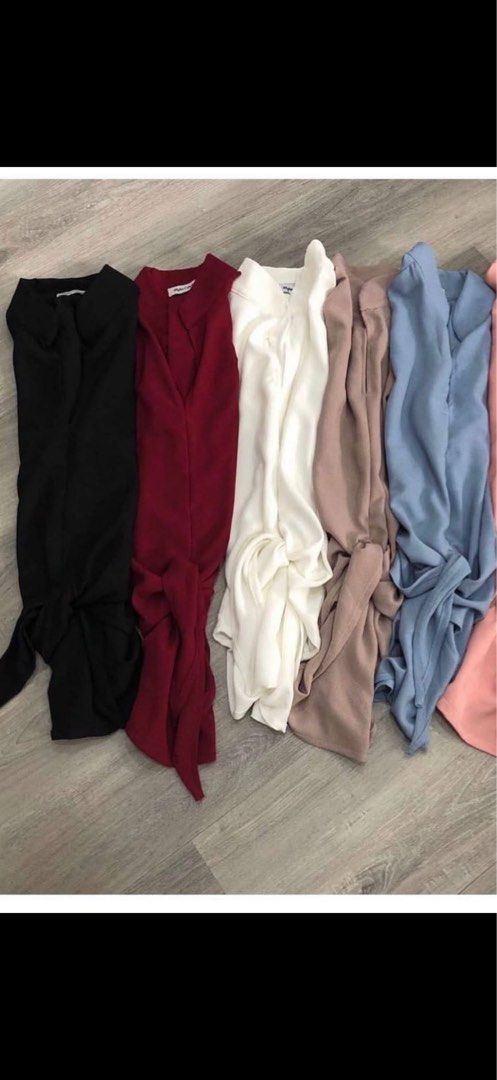 Take all - 5 Tie Blouse (Category: Blouses) located in Quezon City. Submitted by hapidrops (Listing ID 1467357767, Image 1). Description: .