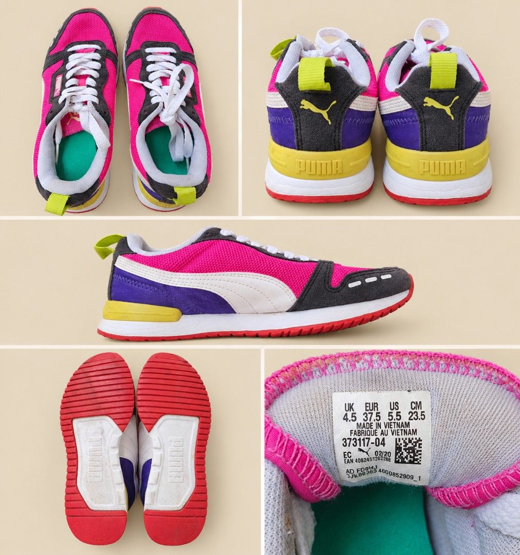 TAKE ALL - Size 37 - 23.5cm (Category: Sneakers) located in Manila. Submitted by maxinesotto (Listing ID 1467213294, Image 2). Description: Nike Air Force 1 sneakers in classic white and black colorway. Size US 6.5, UK 6, EUR 37.5, CM 23.5. Low-top design with lace-up closure. Gold dubrae on the laces and golden Nike Air branding on the heel tab. Textured rubber outsole with moderate wear. Standard sizing, comfortable everyday streetwear shoes..