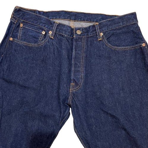 TCB Jeans 60s (Category: Jeans) located in Dasmarinas. Submitted by sjo101 (Listing ID 1467285640, Image 2). Description: - 13oz Japanese selvedge jeans - Regular cut - Never worn, unaltered, just washed and stored - Actual measurements (laid flat) W 18.5 L 44 Rise 12 Hem 8.5.