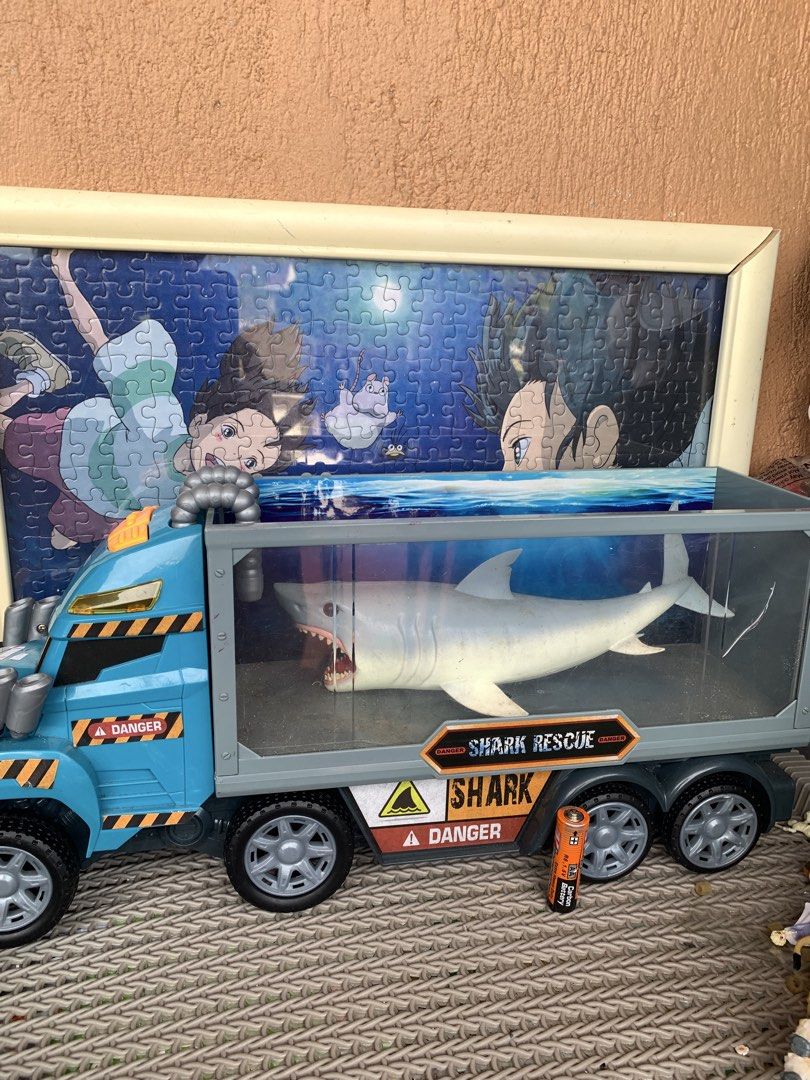 Teamterz Monster Moverz Shark Rescue (Category: Remote Control Toys) located in Manila. Submitted by macks_toys (Listing ID 1467337527, Image 1). Description: 📌You may send DM for your inquiries. ✨KINDLY CHECK EACH DETAILS✨ 🔳 From Japan/UK Surplus items 🔳 Batt op. (Not included) 🔳 Working --Running, light and moving shark 🔳 Not small car 🔳 Manage your expectations since it’s preloved and from Surplus Items 🔳 WYSIWYG ✨ Thank you! ✨.