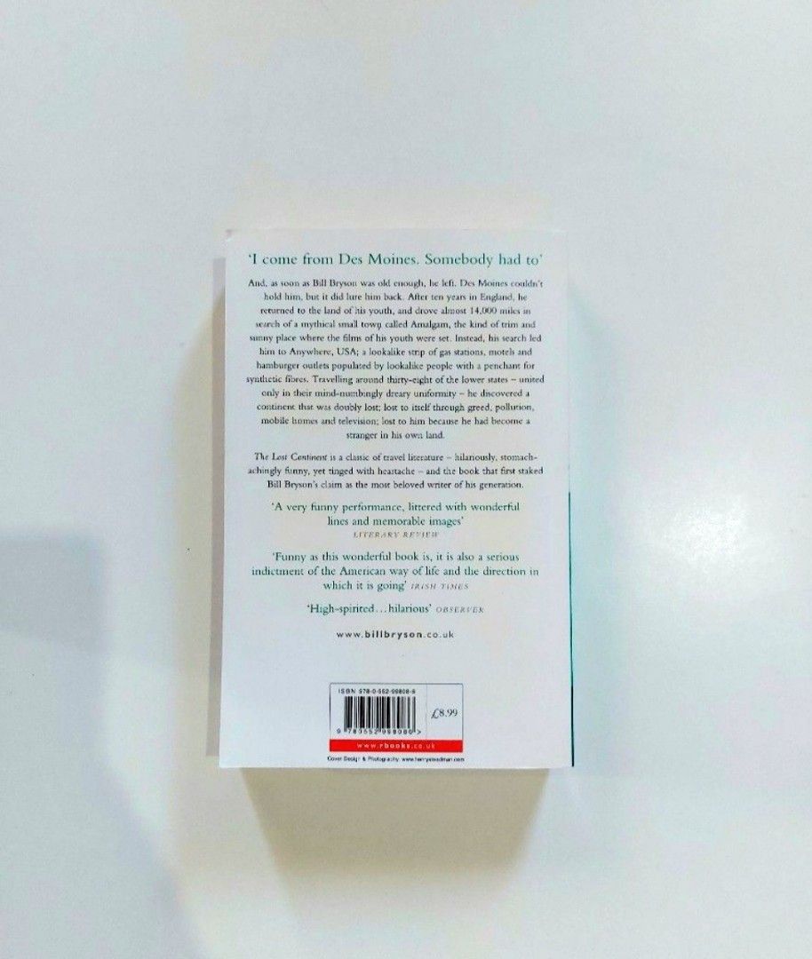 The Lost Continent by Bill Bryson (Category: Storybooks) located in Tanauan. Submitted by solanaclassics (Listing ID 1467316100, Image 2). Description: 📚 major bookshelf clean out / clearance sale ~ — RFS: decluttering my bookshelves and switching to digital books — MOP: Gcash | fast shipping *feel free to send a message if you wish to negotiate the price :).
