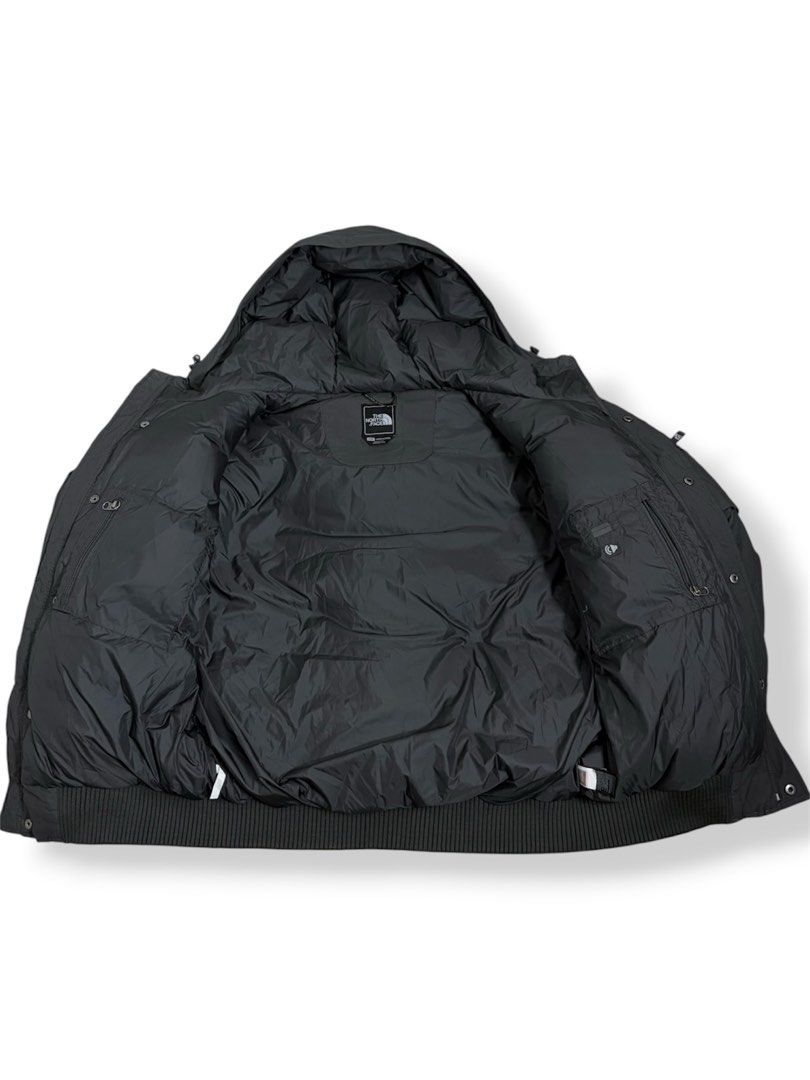 THE NORTH FACE GOTHAM HYVENT FULLY PADDED JACKET (Category: Coats, Jackets and Outerwear) located in Cavite. Submitted by frankiemnla (Listing ID 1467321730, Image 3). Description: L- 29 W- 24.5 Size- L to XL Like new condition • Technology: Equipped with HyVent waterproof, breathable technology (as visible near the left cuff). • Insulation: Insulated with premium high-fill goose down. • Design Features: It features a bomber-style silhouette with