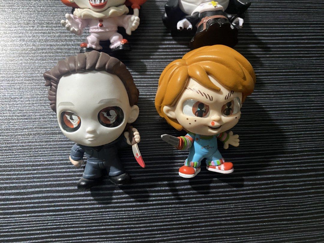TINY NIGHTMARES SET ONLY (Category: Figurines & Statues) located in Quezon City. Submitted by f4talfemme (Listing ID 1467301081, Image 3). Description: PENNYWISE CHUCKY THE NUN MICHAEL MYERS.