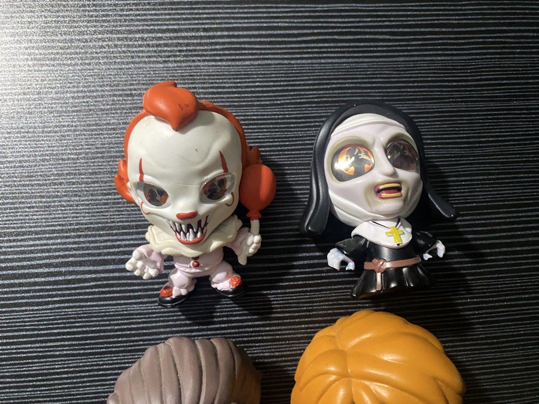 TINY NIGHTMARES SET ONLY (Category: Figurines & Statues) located in Quezon City. Submitted by f4talfemme (Listing ID 1467301081, Image 2). Description: PENNYWISE CHUCKY THE NUN MICHAEL MYERS.
