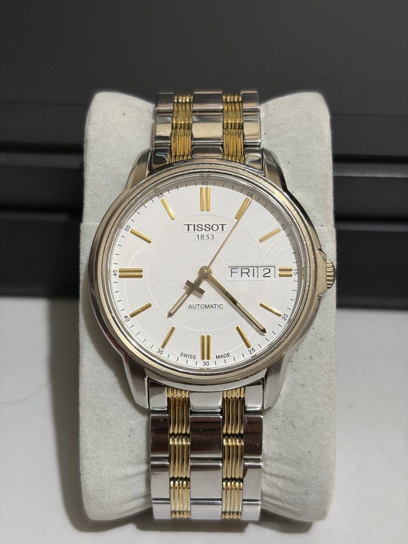 TISSOT PR 100 (Category: Luxury Watches) located in Manila. Submitted by labraquelo57009 (Listing ID 1467328203, Image 1). Description: TISSOT PR 100 21000 php 🏷️ - Negotiable - reference number T065.430.22.031.00 - Swiss Automatic (80-hour power reserve) - Case size 40mm - Two tone - Pre owned - Lightly used - Original box - no manual cards Sta Mesa Manila📍 Feel Free to pm .