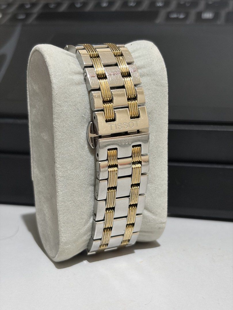 TISSOT PR 100 (Category: Luxury Watches) located in Manila. Submitted by labraquelo57009 (Listing ID 1467328203, Image 3). Description: TISSOT PR 100 21000 php 🏷️ - Negotiable - reference number T065.430.22.031.00 - Swiss Automatic (80-hour power reserve) - Case size 40mm - Two tone - Pre owned - Lightly used - Original box - no manual cards Sta Mesa Manila📍 Feel Free to pm .