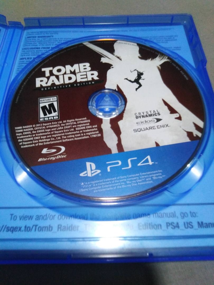 Tomb Raider PS4 game (Category: PlayStation) located in Quezon City. Submitted by p1.pio (Listing ID 1467321223, Image 3). Description: For sale: Tomb Raider PS4 game Good condition with normal signs of use Tested and played to completion on PS4 Fixed price, no last price Location: Irosin, Sorsogon Delivery: J&T Express, buyer pays shipping fee Payment: GCash only, no COD/COP.