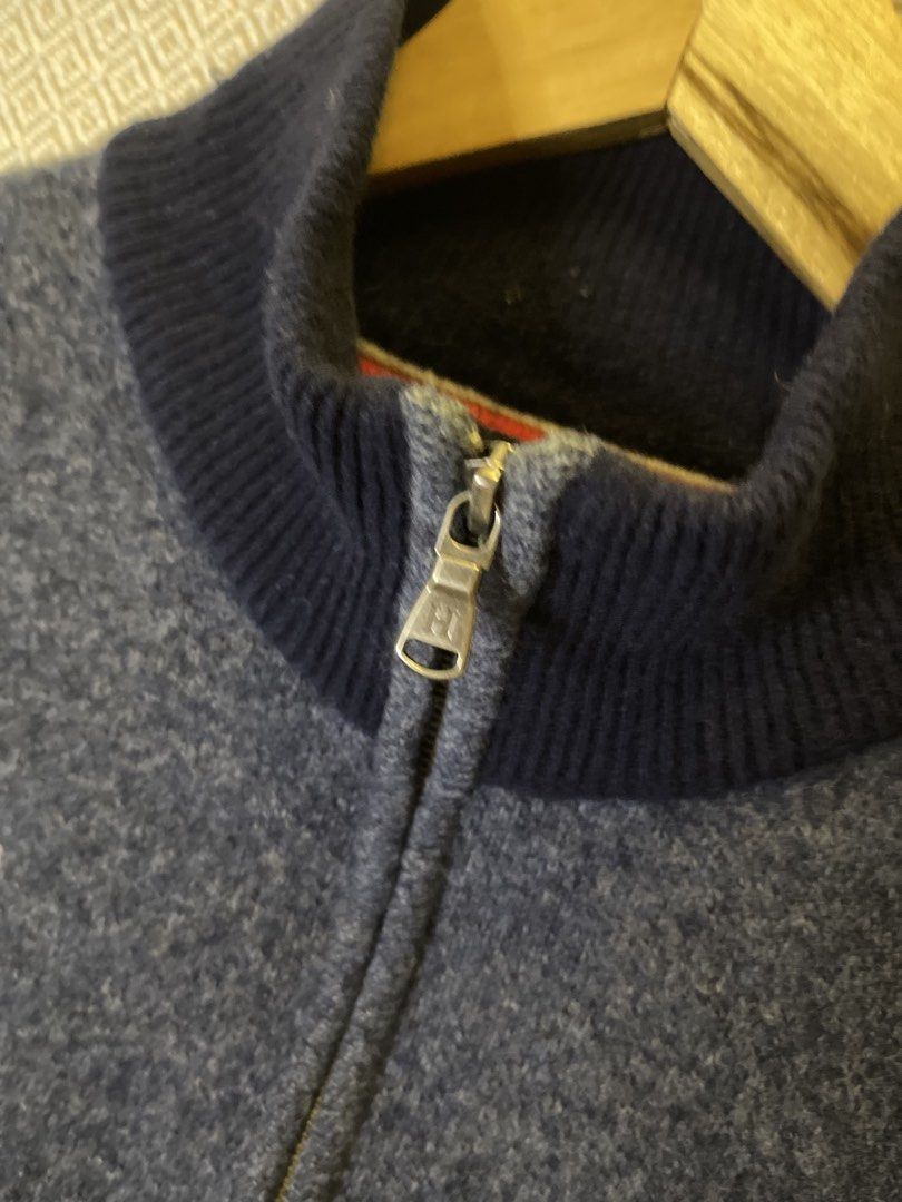 Tommy hilfiger wool full zip sweater (Category: Coats, Jackets and Outerwear) located in Manila. Submitted by hypestock_mnl (Listing ID 1467232062, Image 3). Description: - stylish - perfect for casual wear - great fit - in good condition - minimal signs of usage - 9/10 - repaured on back - money worth! - see pics for details/issue.