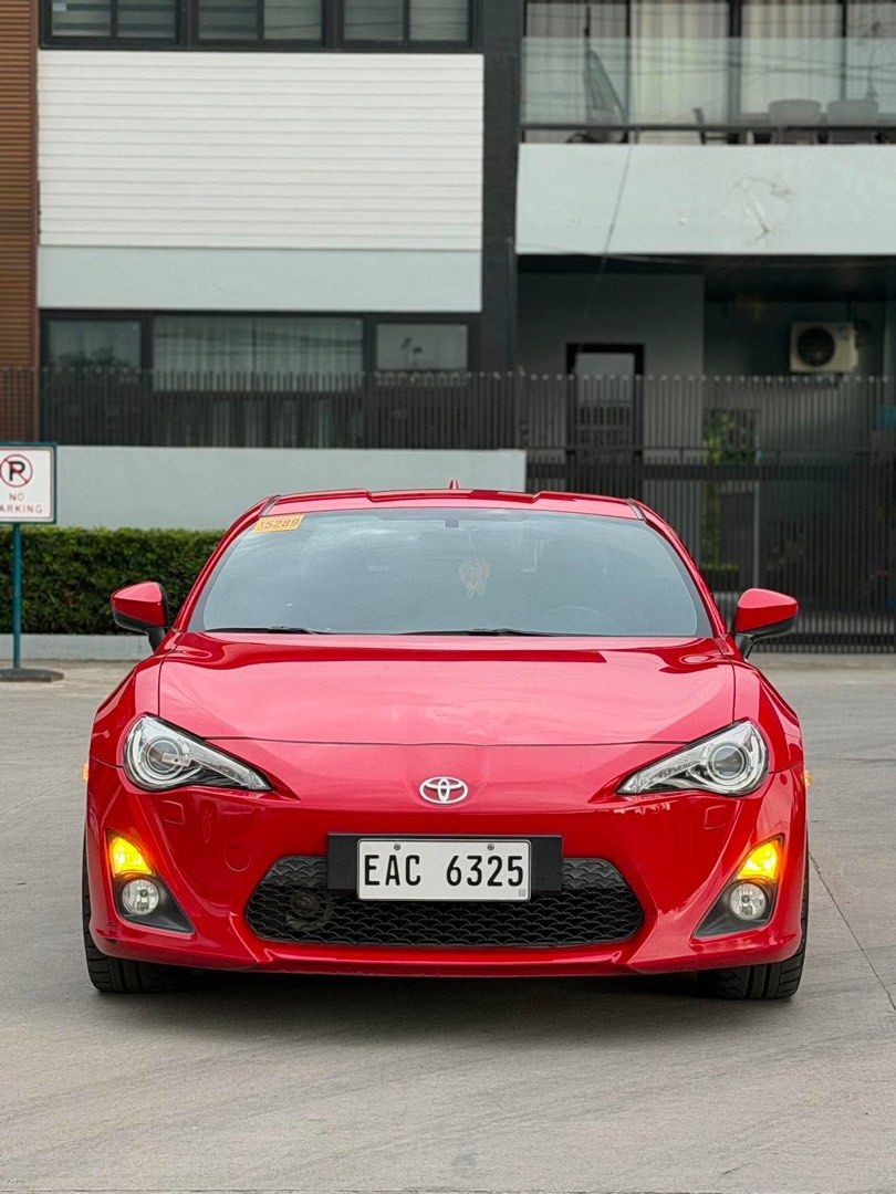 Toyota 86 2.0 GS (M) (Category: Used Cars) located in Manila. Submitted by braveturtle-c978 (Listing ID 1467323982, Image 2). Description: --FOR SALE ONLY-- 🚗🏁 2015 TOYOTA 86 COUPE 🏁🚗 LOW • SPORTY • CLEAN • EYE-CATCHING A proper driver’s car with a sporty setup and upgraded look — perfect for daily drives or weekend cruising. 🏁 HIGHLIGHTS: ✅ 2015 Toyota 86 Coupe ✅ Registered ✅ Ice-Cold Aircon ✅ 18” ROTA Wheels ✅ Brand New Tires ✅ FREE Brand 