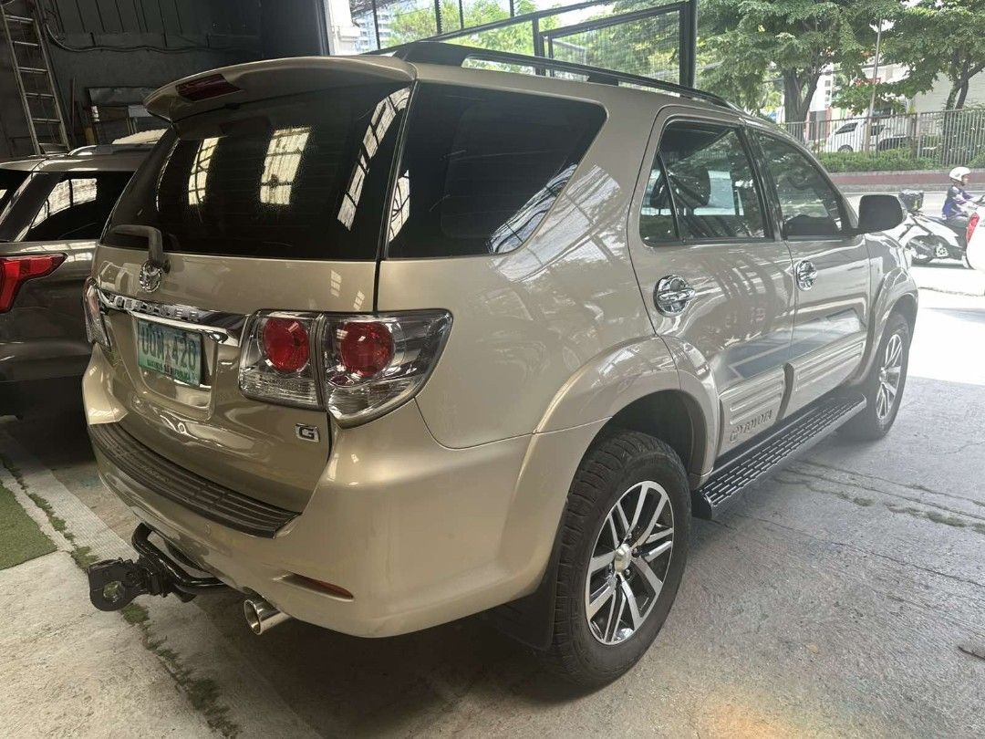 Toyota Fortuner G Auto (Category: Used Cars) located in Pasig City. Submitted by ivanbonifacio1218 (Listing ID 1390688537, Image 2). Description: 2013 Toyota Fortuner G Diesel Automatic Price: P660,000 Negotiable Good Running Condition Ready for Long Drive Fresh in and out Not Flooded No issues Foglamps With DRL All Power 7 Seaters Cold Aircon Hood Scoop Leather Seats Body Cladding Complete Papers All Stock/Original Low Mileage: 76,000 Kms Regist