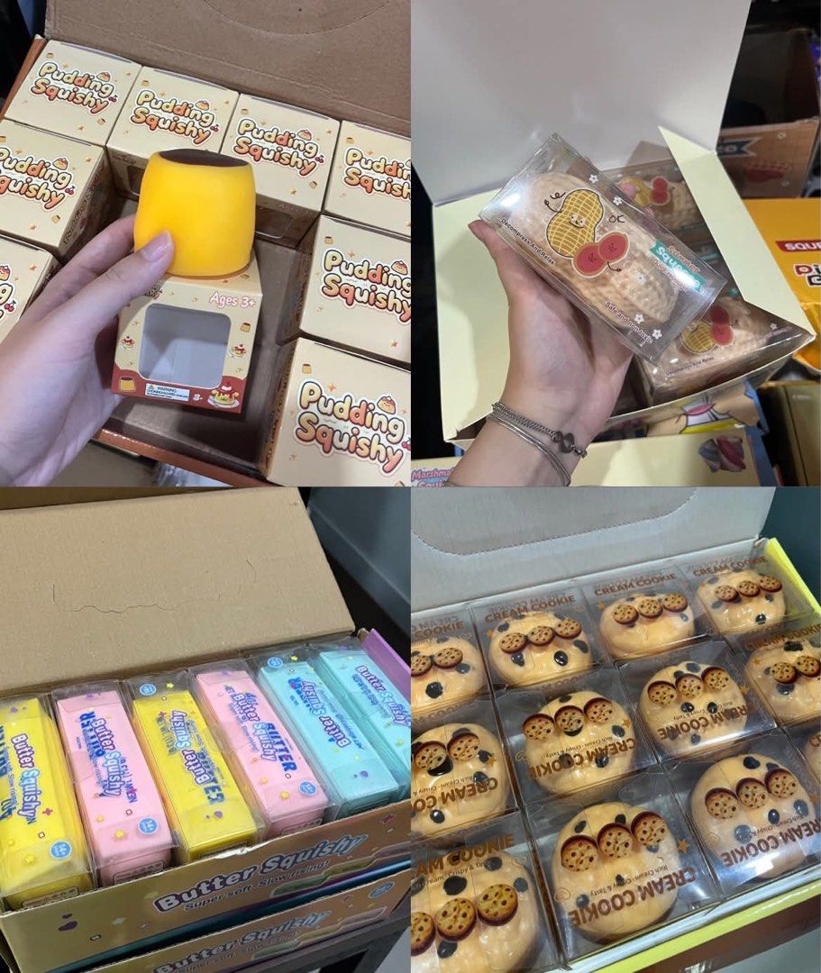 Trending Crunchy Squishies (Category: Designer & Blind Box Toys) located in Quezon City. Submitted by chaeyoung324 (Listing ID 1460661477, Image 3). Description: Perfect for prizes, gifts or even personal use Accepting bulk orders Send a dm for availability and pictures Fairly priced and already at our best offer. Kindly no further negotiations. Thank you! *Listings as of Sep 21 V. cheese: 210 Cloud: 210 Butter: 210 Noodles: 170 Slushy seed: 190 