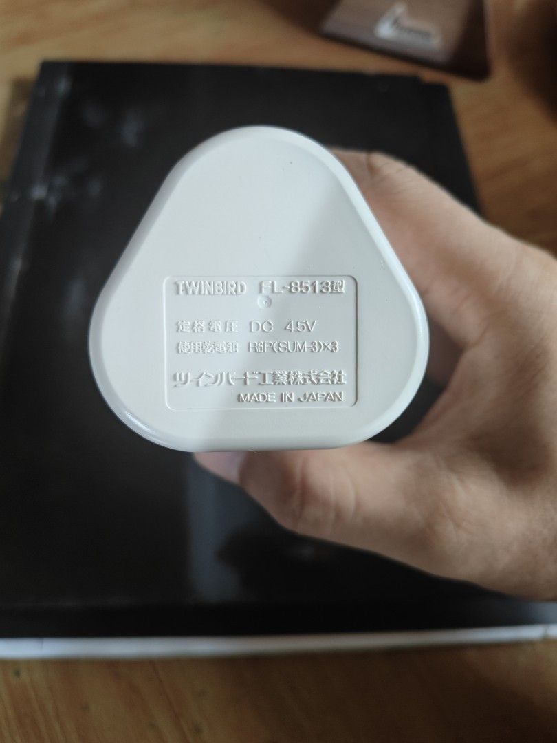 Twinbird FL-8513 Night Shuttle Handy Sensor Light (Category: Lighting) located in Manila. Submitted by wuxue998 (Listing ID 1467172821, Image 3). Description: - Authentic Twinbird Sensor Light (Model FL-8513) - Made in Japan - Smart infrared sensor detects motion in the dark and lights up for 15 seconds automatically - Convenient 3-way switch: ON, OFF, and AUTO settings - Compact and portable design in modern white and grey - Ideal for bedside ta