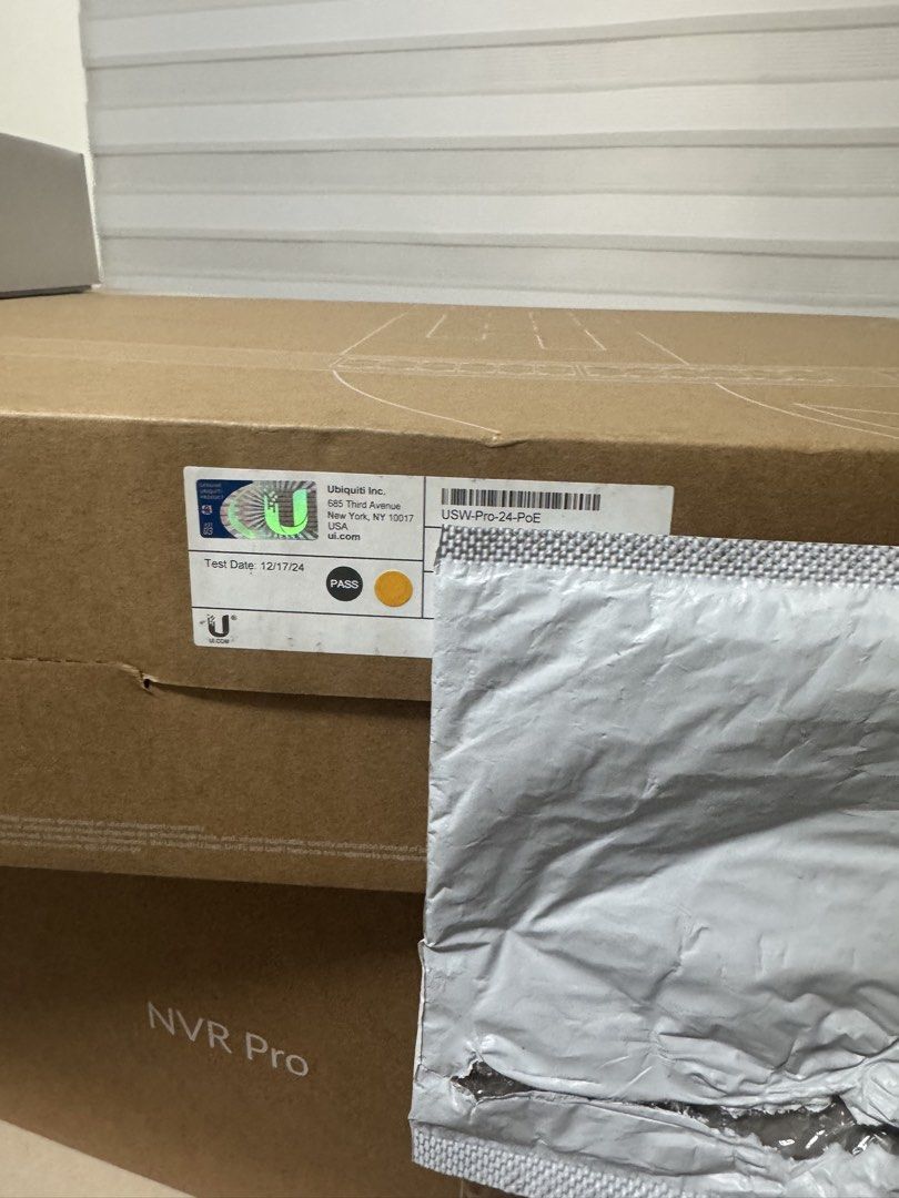 UBIQUITI UNIFI USW PRO POE (Category: Networking) located in Del Monte. Submitted by azw898 (Listing ID 1467359580, Image 3). Description: FOR SALE: Ubiquiti UniFi Switch Pro 24 PoE (USW-Pro-24-PoE) Selling my used UniFi Pro 24 PoE switch. A powerful Layer 3 switch for a UniFi network, with: • 16× Gigabit PoE+ ports • 8× Gigabit PoE++ ports • 2× 10G SFP+ ports • 400W total PoE budget • UniFi Network app management The outer box has visible wear a