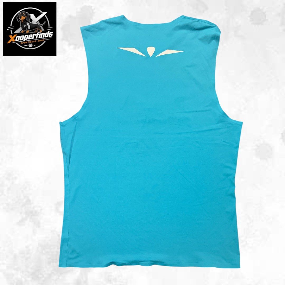 Uglow wide tank top for men medium (Category: Activewear) located in Iba. Submitted by xooperfindslb (Listing ID 1467340767, Image 3). Description: Uglow mens wide tank top Blue/white Medium Like new with minor sign of use Good condition Width - 19” .