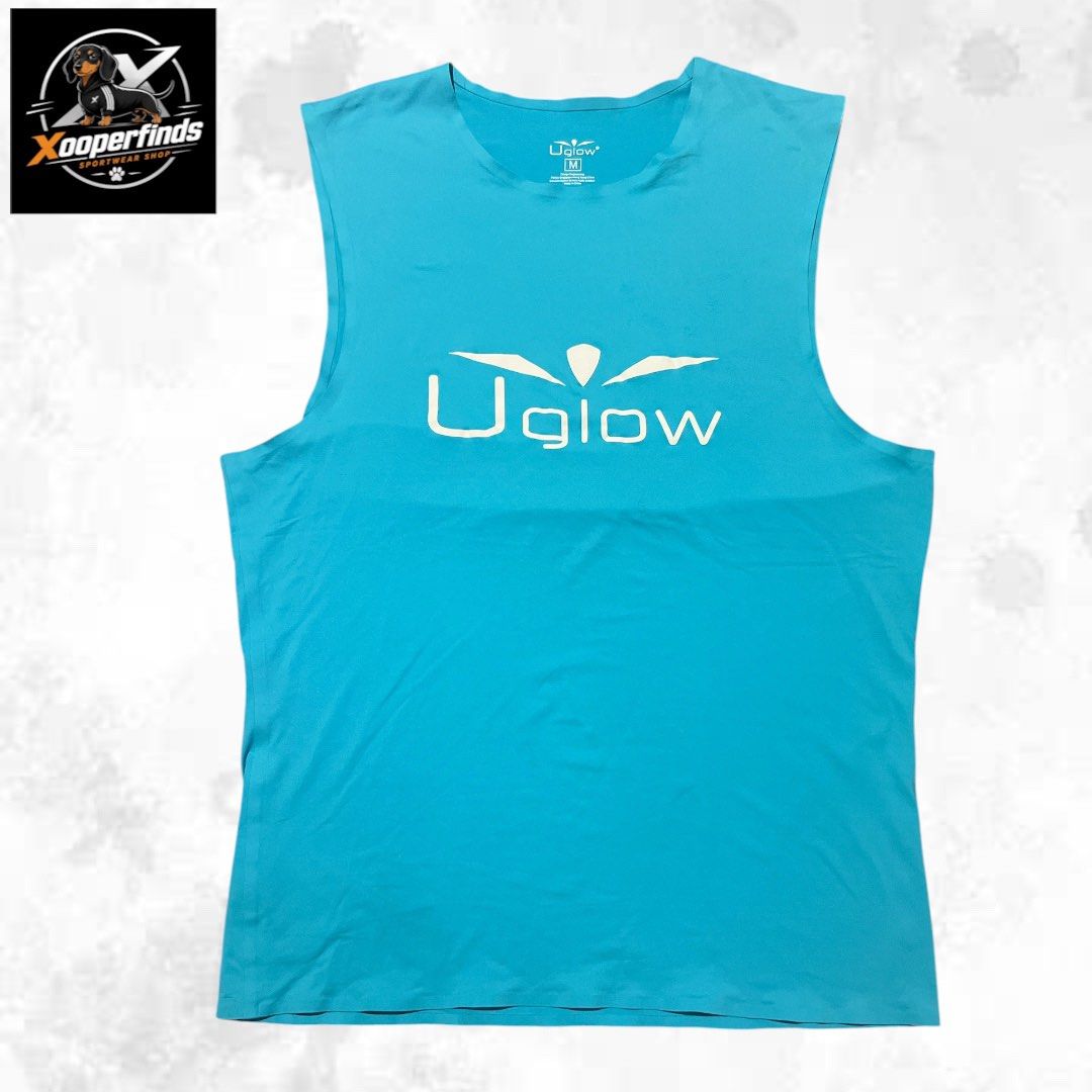 Uglow wide tank top for men medium (Category: Activewear) located in Iba. Submitted by xooperfindslb (Listing ID 1467340767, Image 2). Description: Uglow mens wide tank top Blue/white Medium Like new with minor sign of use Good condition Width - 19” .
