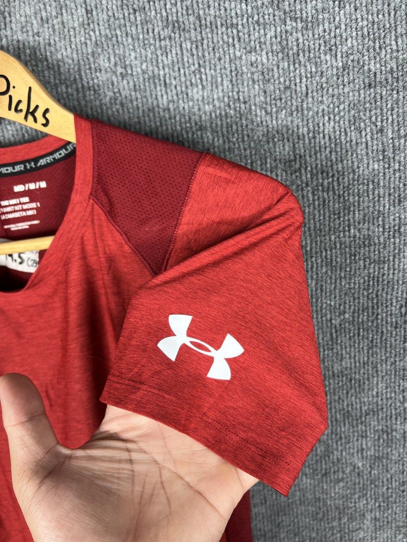 Under Armour The MK1 Tee Red Medium (Category: Tshirts & Polo Shirts ) located in Baguio. Submitted by datangel (Listing ID 1467356066, Image 3). Description: UNDER ARMOUR COMPRESSION AS NEW CONDITION 9.8 COLOR RATE MEDIUM ON TAG LENGHT 23 x WIDTH 20 MINE:599 .