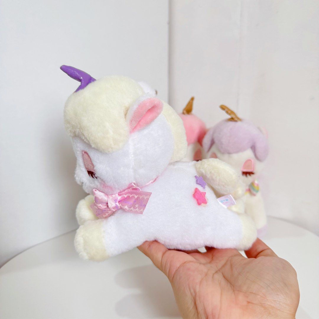 Unicorn Light Cream Amuse Small Plush Lying (Category: Plushies & Soft Toys) located in Manila. Submitted by ashyyel_ (Listing ID 1467356794, Image 2). Description: .
