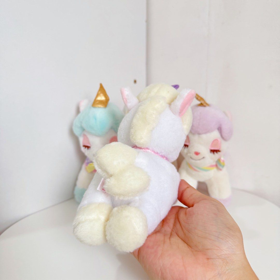 Unicorn Light Cream Amuse Small Plush Lying (Category: Plushies & Soft Toys) located in Manila. Submitted by ashyyel_ (Listing ID 1467356794, Image 3). Description: .