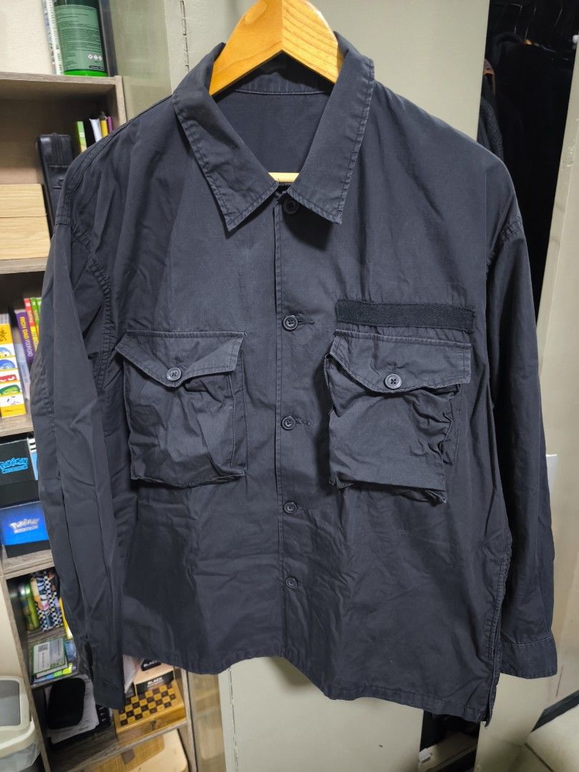 Uniqlo Navy Blue Button Coat Jacket (Category: Coats, Jackets and Outerwear) located in Pasig City. Submitted by tatsiballs (Listing ID 1467355376, Image 3). Description: For sale Uniqlo jackets..