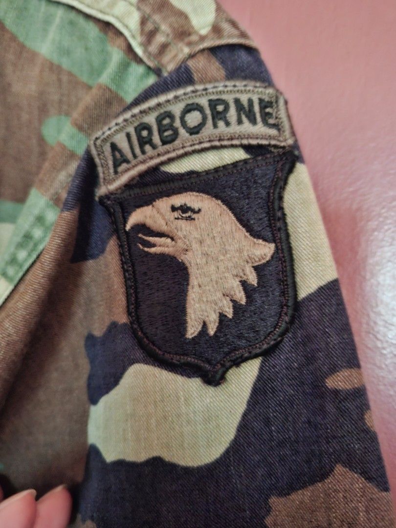 US ARMY VINTAGE CAMO (Category: Coats, Jackets and Outerwear) located in Quezon City. Submitted by royg. (Listing ID 1467235939, Image 3). Description: length 29inches width 22inches size: med regular no flaws.