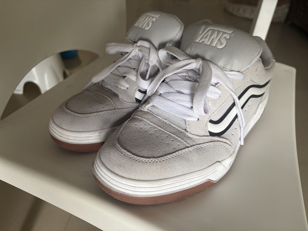 Vans original wolf grey skate shoes (Category: Sneakers) located in Las Pinas. Submitted by paulbp (Listing ID 1467325398, Image 2). Description: Selling my Vans used twice bought in Canada but dont fit me well size 10us prestine meet ups in SM southmall or Festival alabang for faster transaction message at 09175723767 thank you..