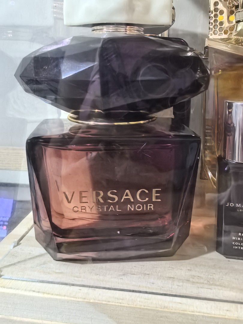 Versace Crystal Noir EDP (Category: Fragrance & Deodorants) located in Pasig City. Submitted by beauty_project (Listing ID 1467351951, Image 3). Description: Crystal Noir EDP (w/ tester box) Please check juice level on pics ₱3300 Santolan Pasig.