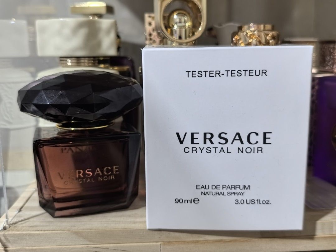 Versace Crystal Noir EDP (Category: Fragrance & Deodorants) located in Pasig City. Submitted by beauty_project (Listing ID 1467351951, Image 1). Description: Crystal Noir EDP (w/ tester box) Please check juice level on pics ₱3300 Santolan Pasig.