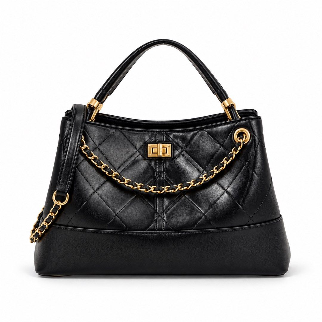 Very fancy purse (Category: Luxury Bags & Wallets) located in Cebu City. Submitted by prettyclothing_ (Listing ID 1467194931, Image 1). Description: Black channel like.