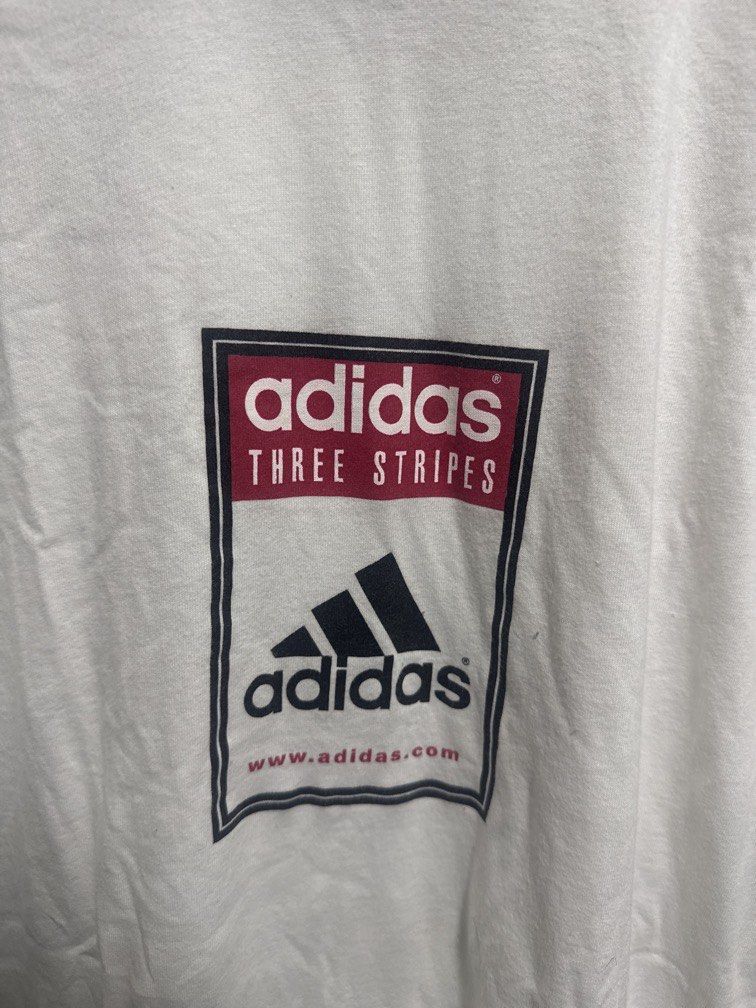 vintage 1990s Adidas ringer (Category: Tshirts & Polo Shirts ) located in Santa Ana. Submitted by deyaaaan88 (Listing ID 1467216445, Image 3). Description: vintage 1990s Adidas ringer No issue Dimes 22x30.