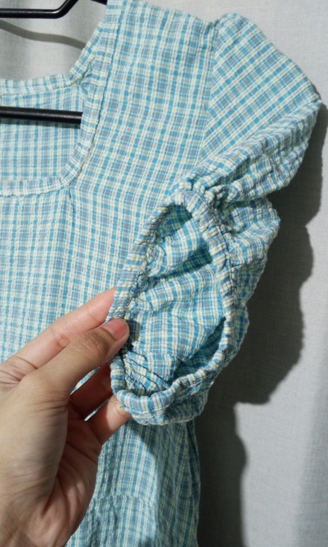 Vintage blue dress (Category: Dresses) located in Cavite. Submitted by newmango.95cecd (Listing ID 1467320560, Image 3). Description: Size: M Loc: Silang, Cavite 📦 Delivery: Lalamove or J&T only.